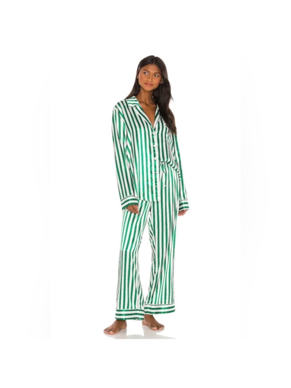 Show Me Your Mumu Classic PJ Spearmint Stripe Top